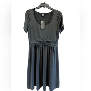 Elegant Black Short Sleeve Dress
